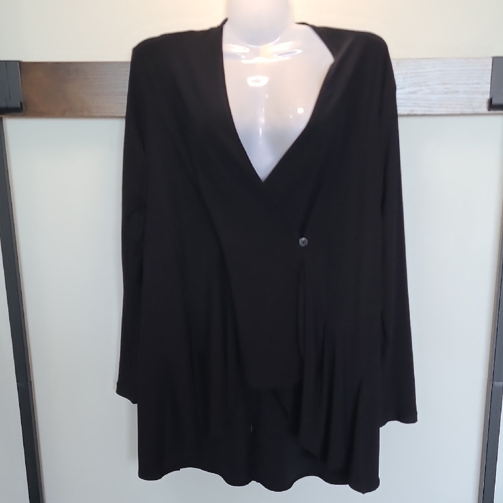 Sympli Elegant Black Jacket Nursing Cardigan Top